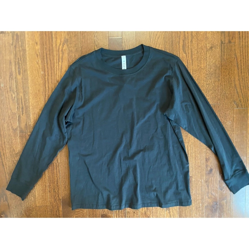 Lululemon Black Pima Cotton Long Sleeve Top 6